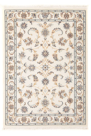 Tapis persan - Nain - Premium - 118 x 80 cm - crème