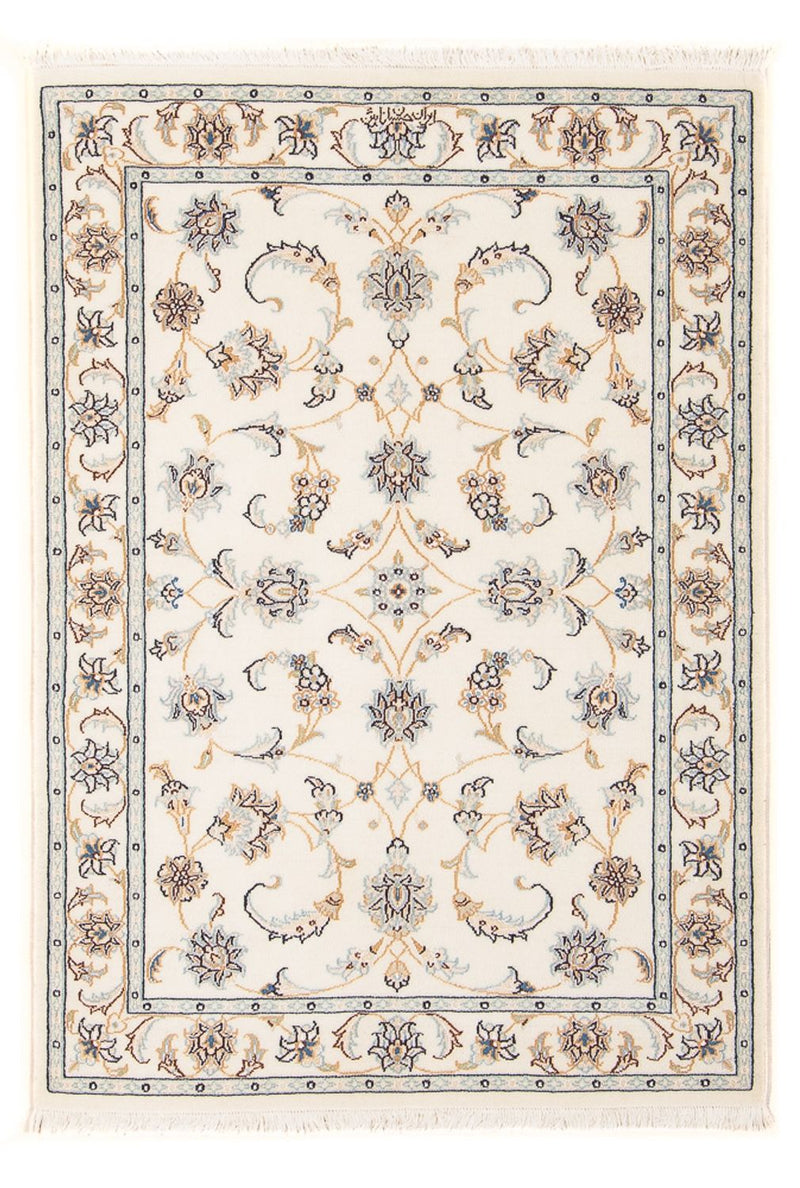 Tapis persan - Nain - Premium - 118 x 80 cm - crème