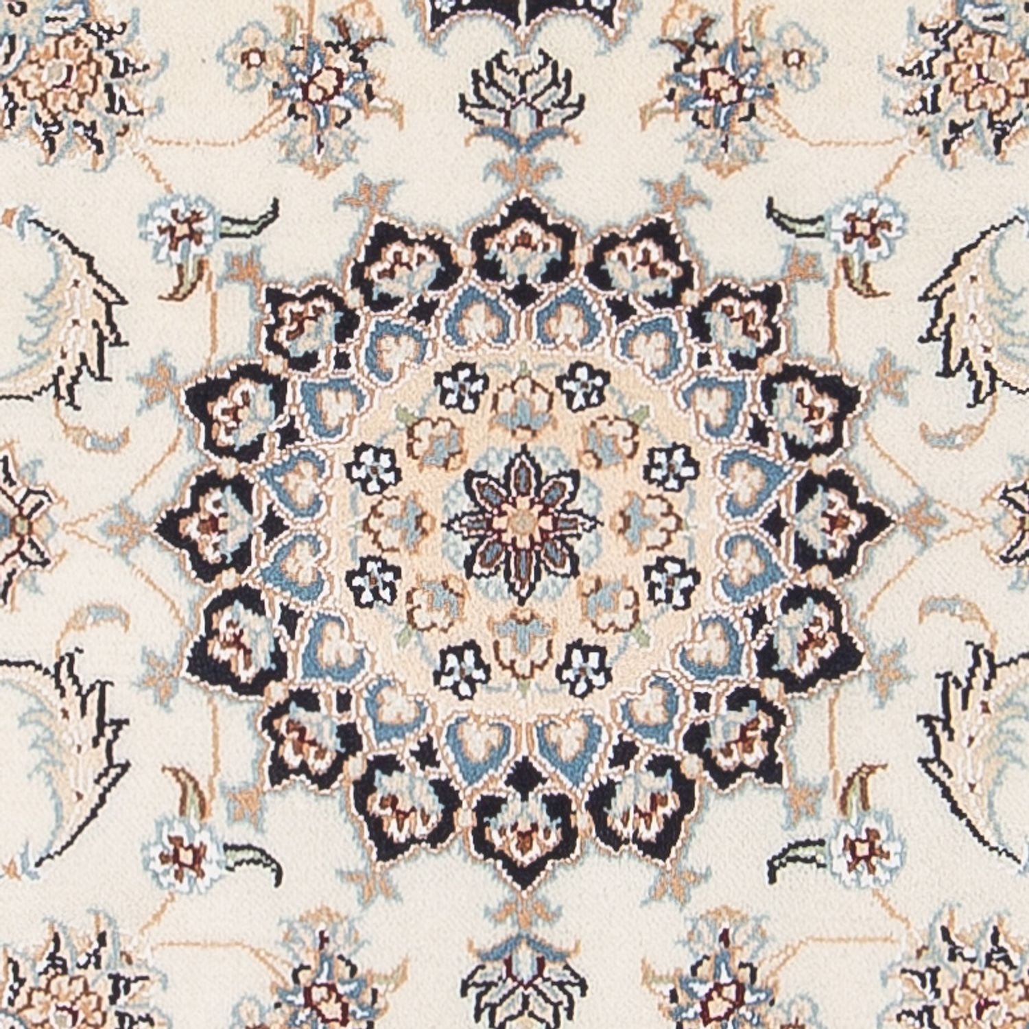 Tapis persan - Nain - Premium - 120 x 82 cm - crème