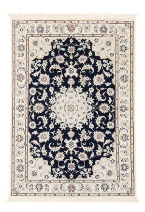 Tapis persan - Nain - Premium - 118 x 80 cm - bleu foncé