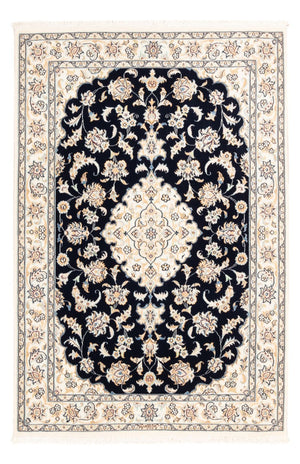 Tapis persan - Nain - Premium - 158 x 109 cm - bleu foncé