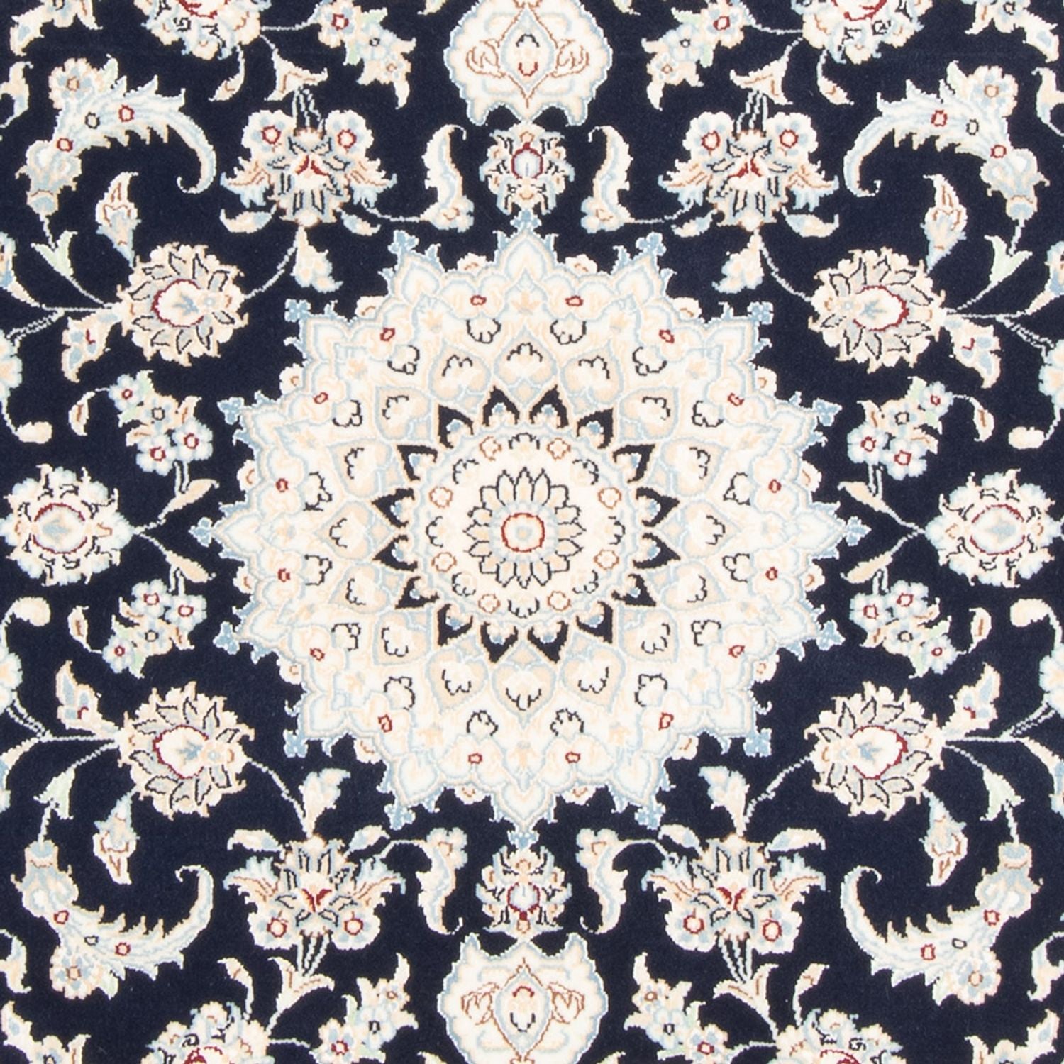 Perserteppich - Nain - Royal - 151 x 105 cm - dunkelblau