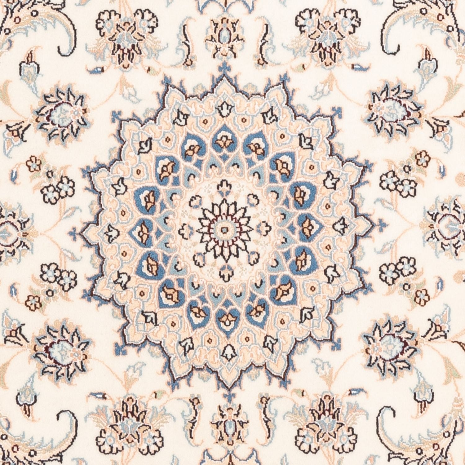 Tapis persan - Nain - Premium - 155 x 104 cm - crème