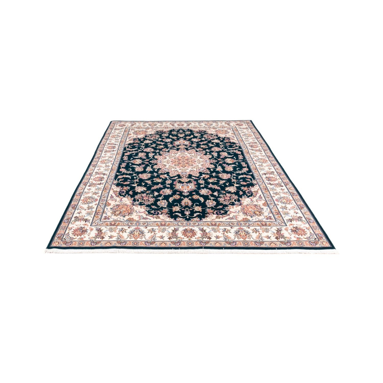 Perserteppich - Täbriz - Royal - 235 x 168 cm - dunkelgrün