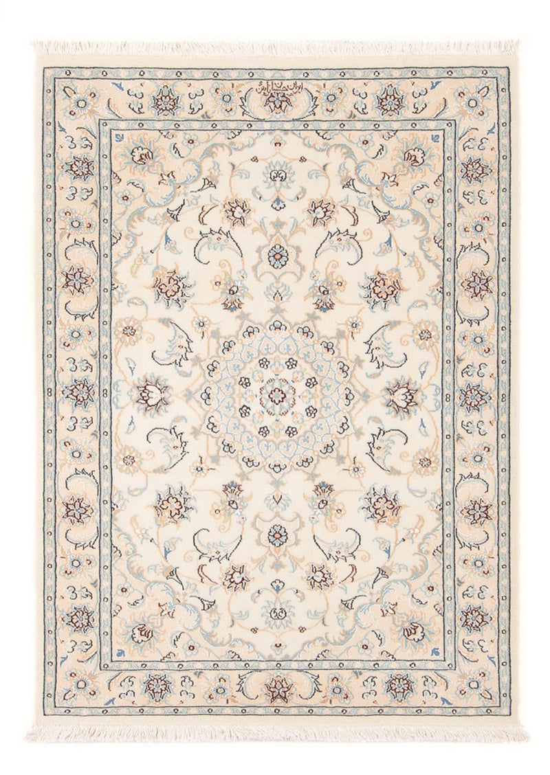 Tapis persan - Nain - Premium - 118 x 82 cm - crème
