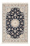 Perserteppich - Nain - Premium - 120 x 80 cm - dunkelblau