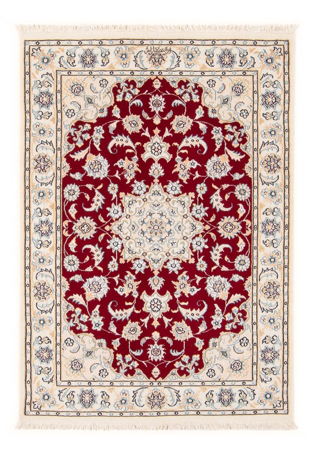 Perserteppich - Nain - Premium - 118 x 80 cm - rot