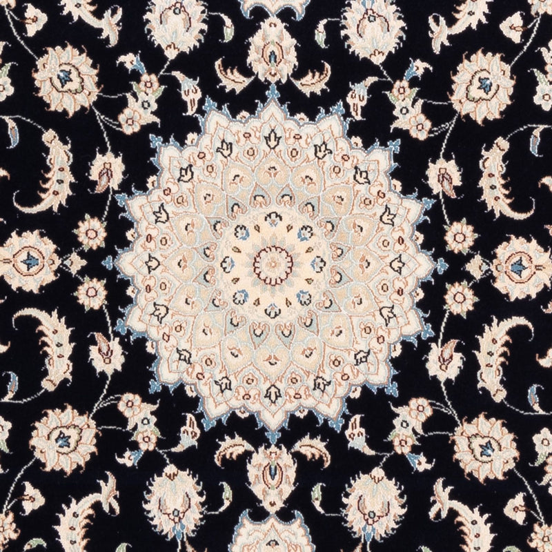 Tapis persan - Nain - Premium - 175 x 117 cm - bleu foncé