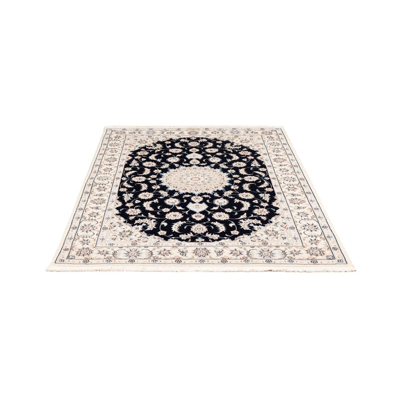 Tapis persan - Nain - Premium - 175 x 117 cm - bleu foncé