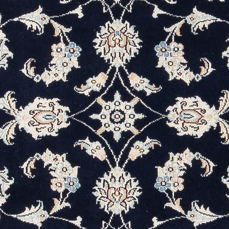 Tapis persan - Nain - Premium - 124 x 82 cm - bleu foncé
