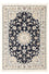 Tapis persan - Nain - Premium - 118 x 80 cm - bleu foncé