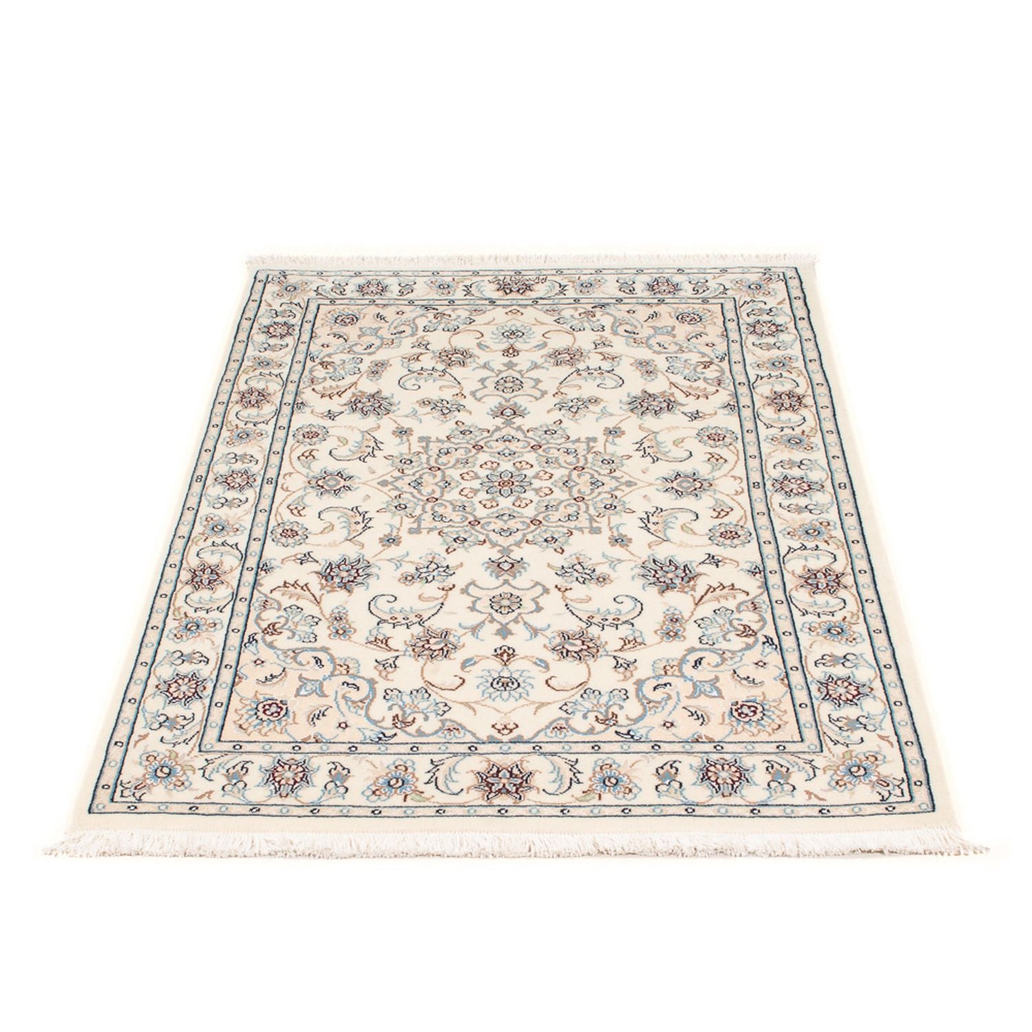 Tapis persan - Nain - Premium - 119 x 79 cm - crème