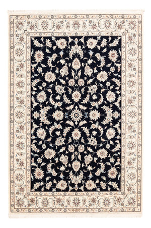 Tapis persan - Nain - Premium - 182 x 121 cm - bleu foncé