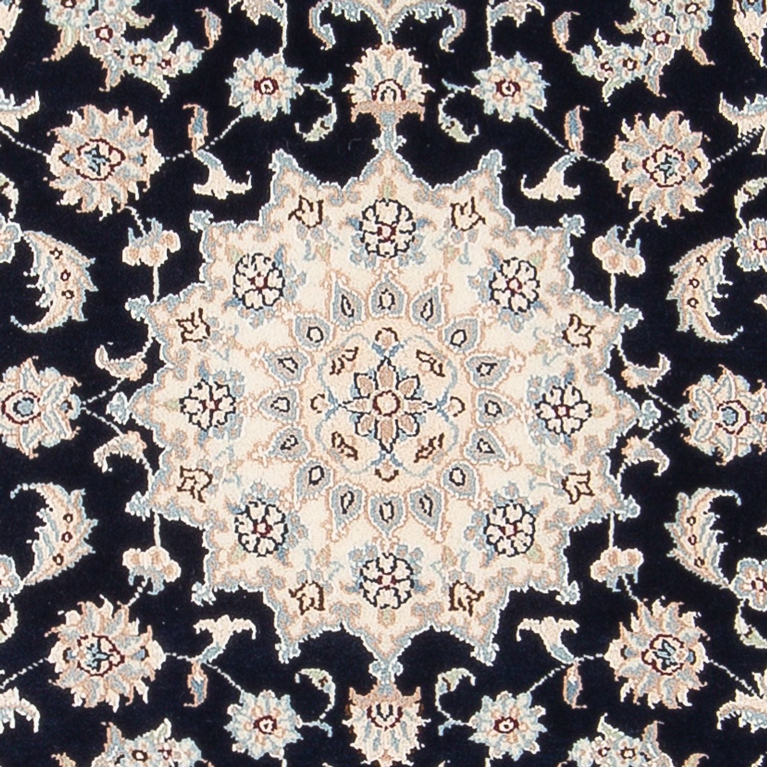Tapis persan - Nain - Premium - 137 x 73 cm - bleu foncé