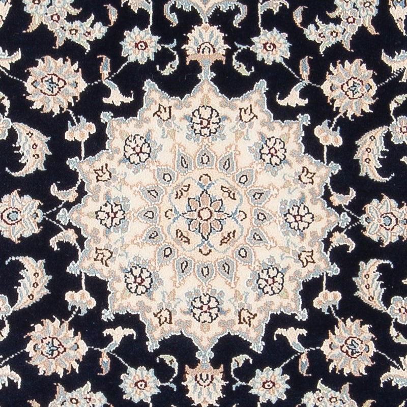 Tapis persan - Nain - Premium - 137 x 73 cm - bleu foncé