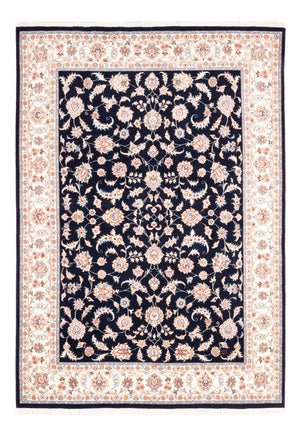 Tapis persan - Tabriz - 200 x 147 cm - bleu foncé