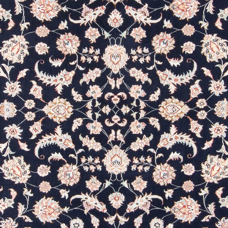 Tapis persan - Tabriz - Royal - 201 x 149 cm - bleu foncé