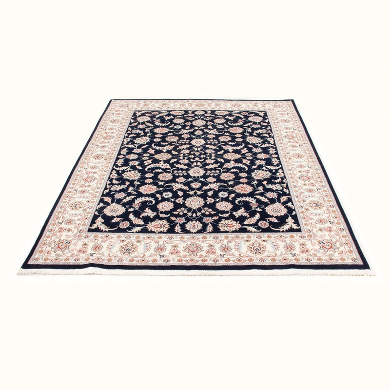 Tapis persan - Tabriz - Royal - 201 x 149 cm - bleu foncé
