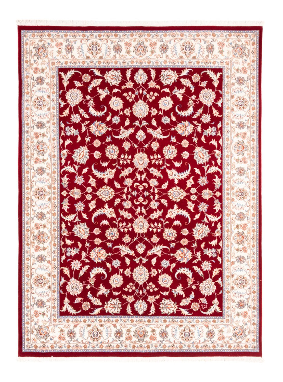 Tapis persan - Tabriz - 199 x 147 cm - rouge