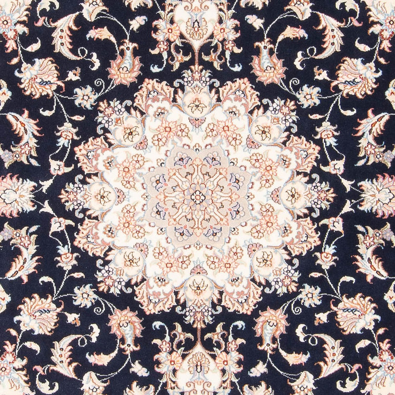 Tapis persan - Tabriz - Royal - 197 x 149 cm - bleu foncé