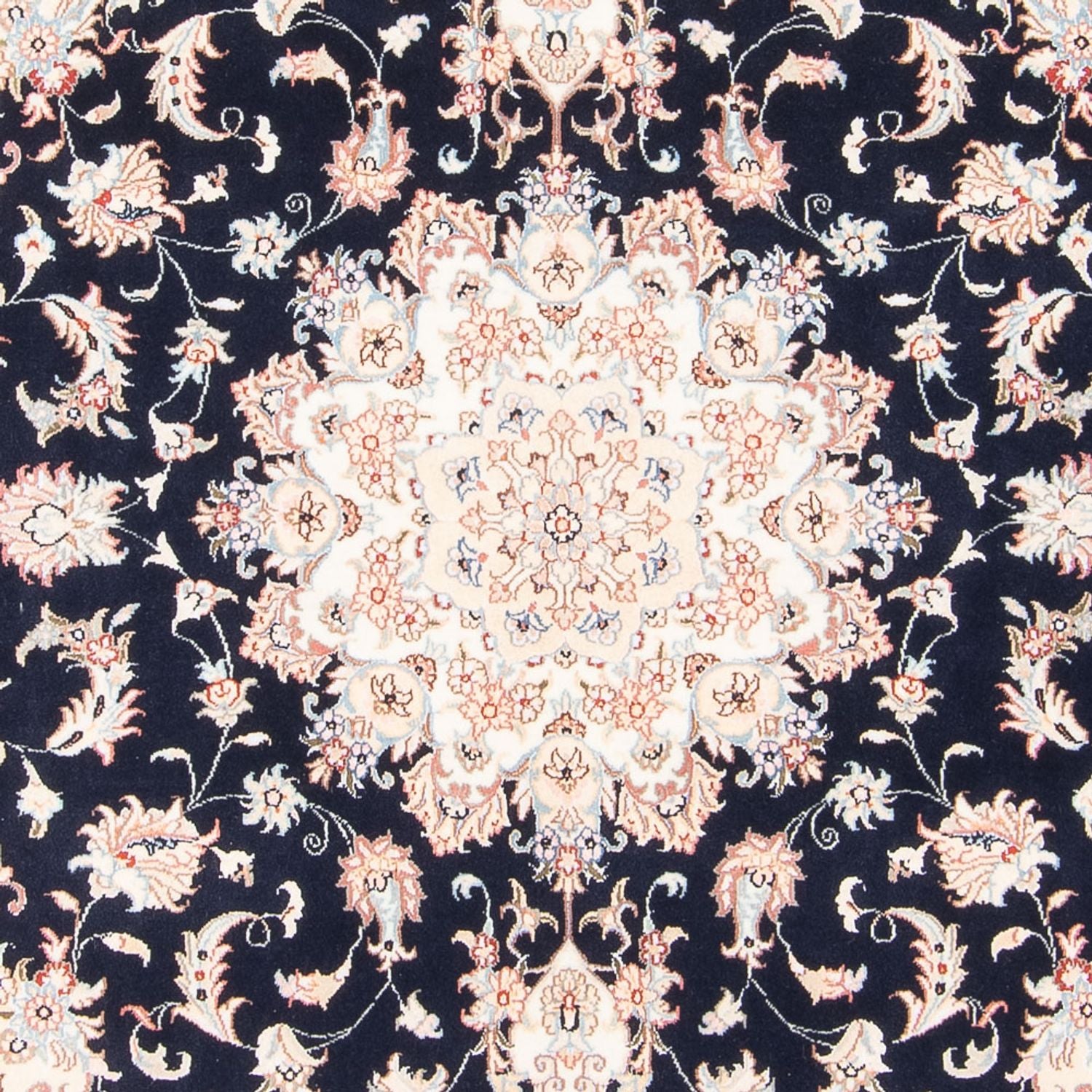 Tapis persan - Tabriz - Royal - 203 x 150 cm - bleu foncé