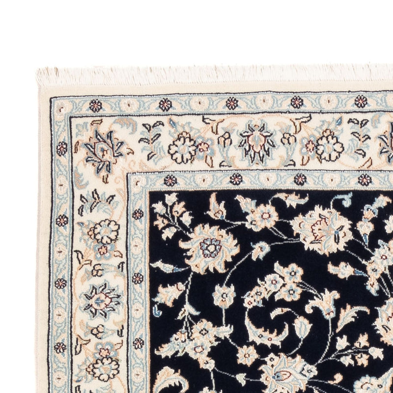 Tapis persan - Nain - Premium - 154 x 107 cm - bleu foncé