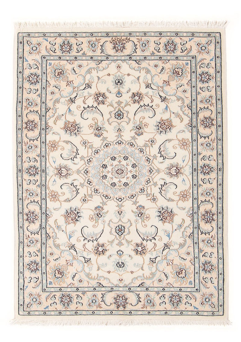 Tapis persan - Nain - Premium - 117 x 80 cm - crème