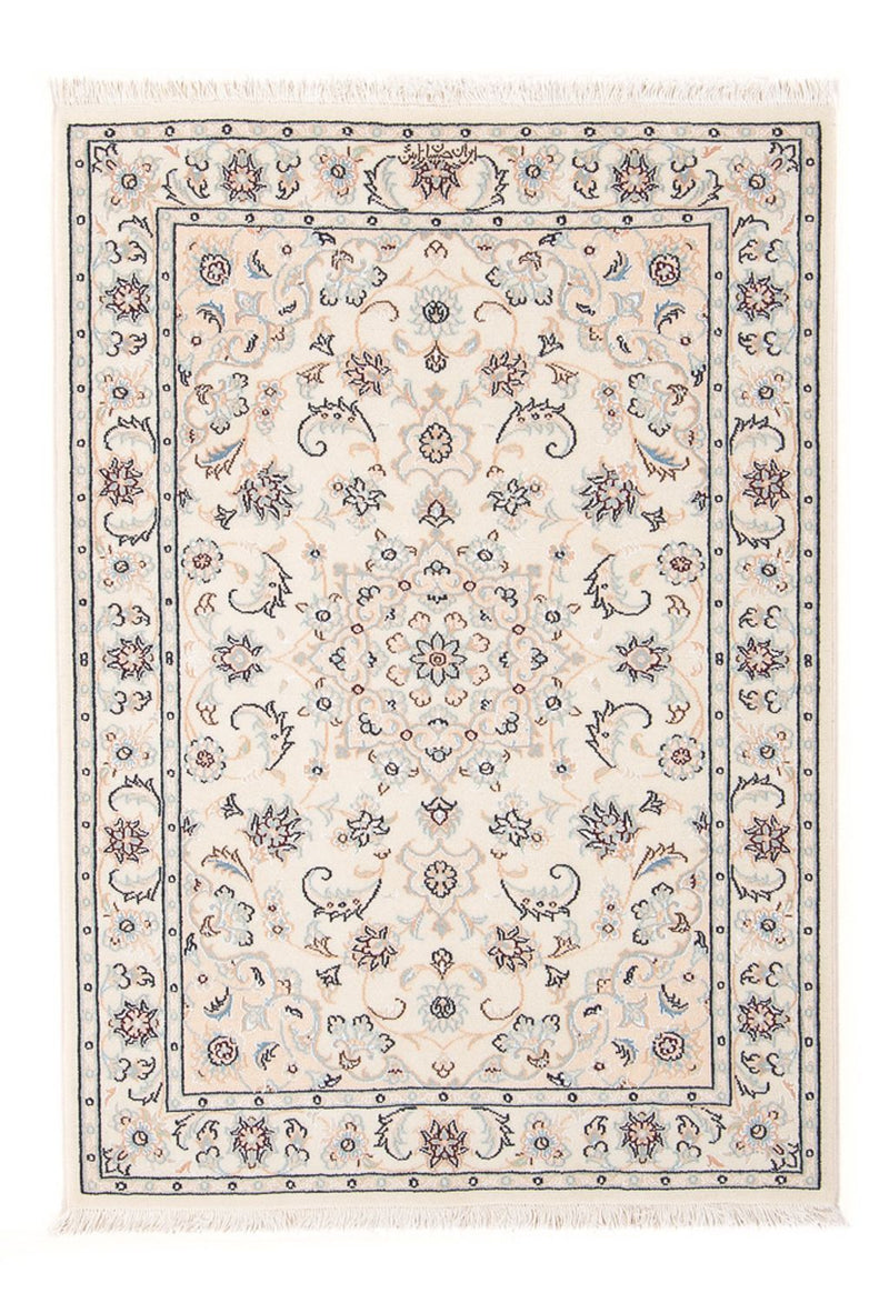 Tapis persan - Nain - Premium - 119 x 80 cm - crème