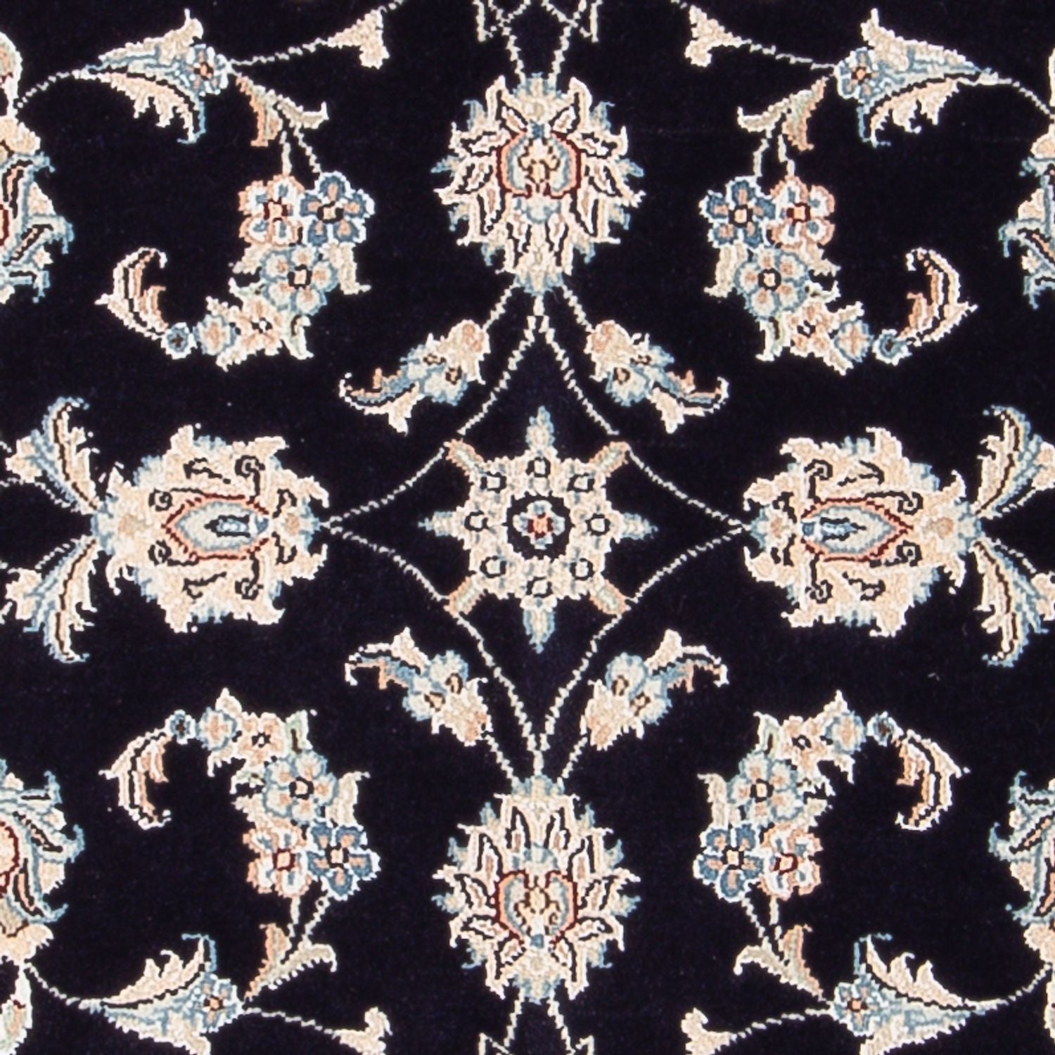 Tapis persan - Nain - Premium - 125 x 80 cm - bleu foncé