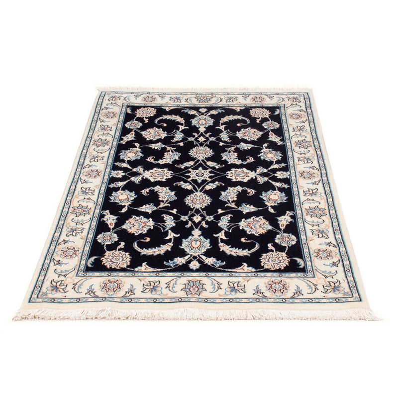Tapis persan - Nain - Premium - 125 x 80 cm - bleu foncé