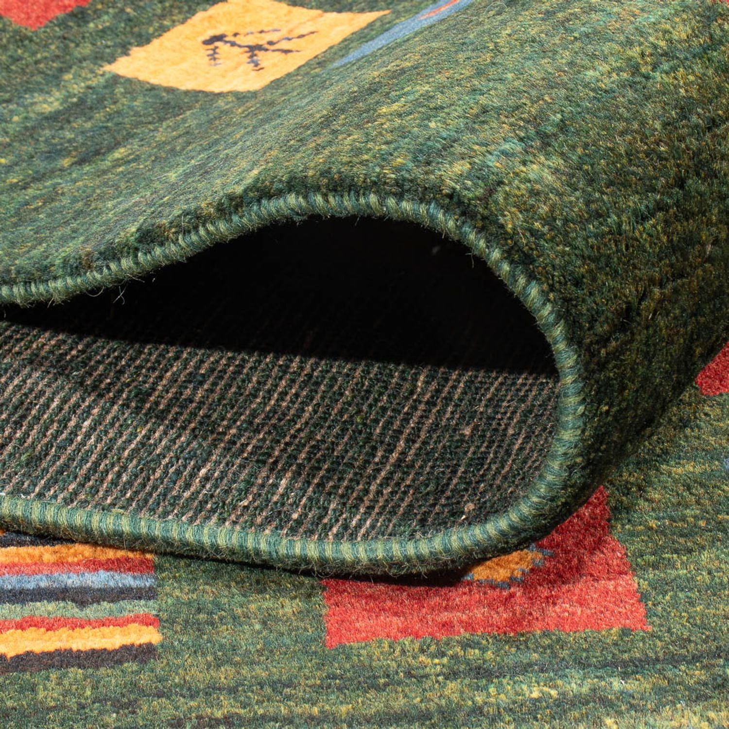 Tapis Gabbeh - Persan - 234 x 164 cm - multicolore