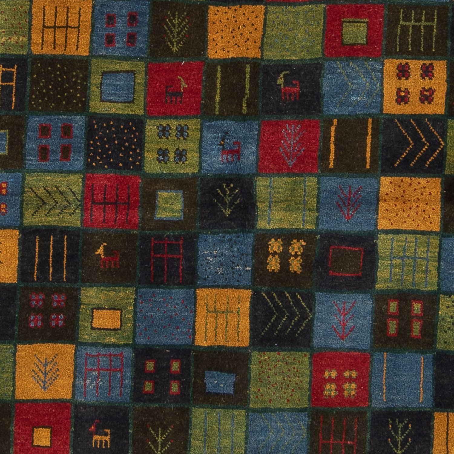 Tapis Gabbeh - Persan - 234 x 174 cm - multicolore