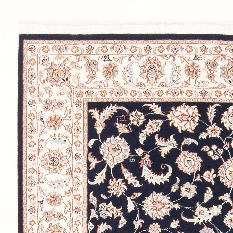 Tapis persan - Tabriz - Royal - 197 x 149 cm - bleu foncé