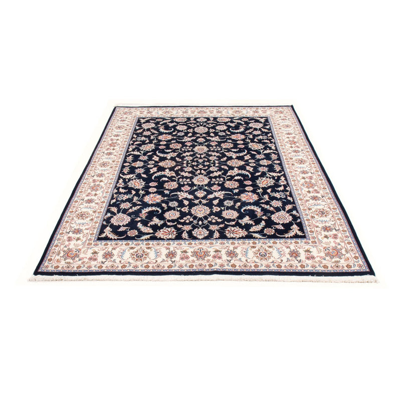 Tapis persan - Tabriz - Royal - 201 x 150 cm - bleu foncé