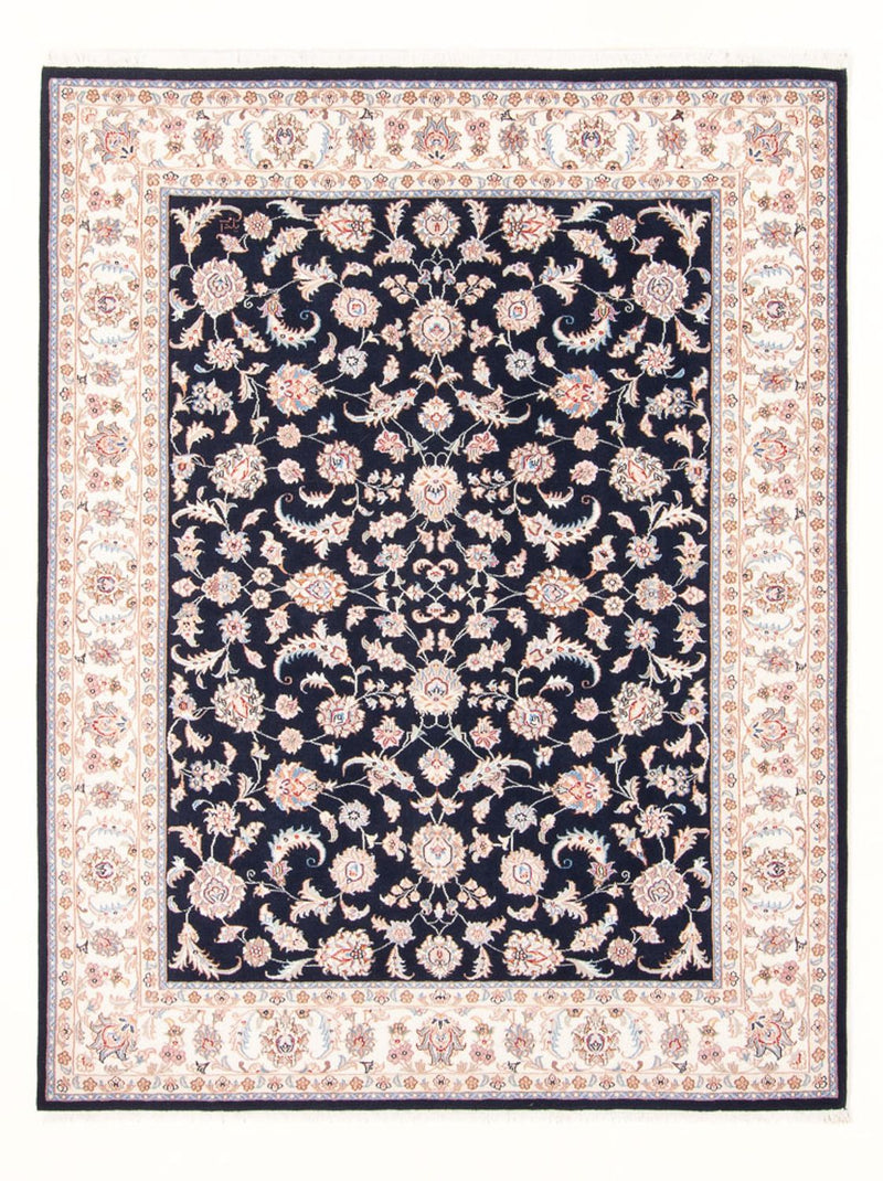 Tapis persan - Tabriz - Royal - 202 x 151 cm - bleu foncé