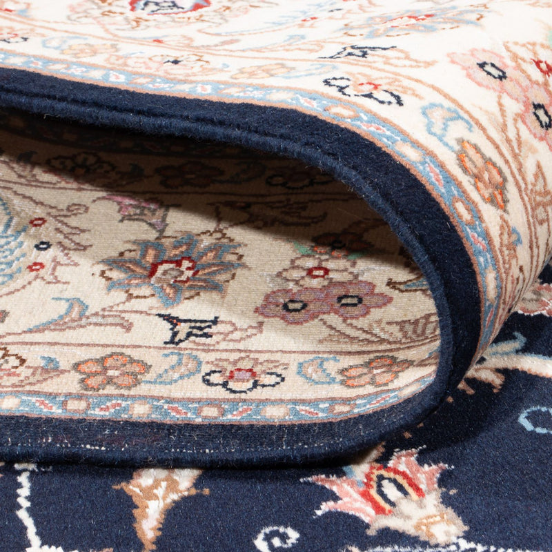 Tapis persan - Tabriz - Royal - 200 x 149 cm - bleu foncé