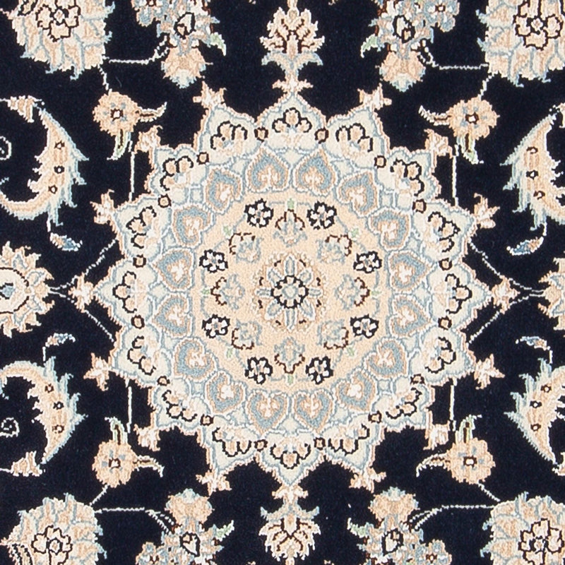 Tapis persan - Nain - Premium - 120 x 81 cm - bleu foncé