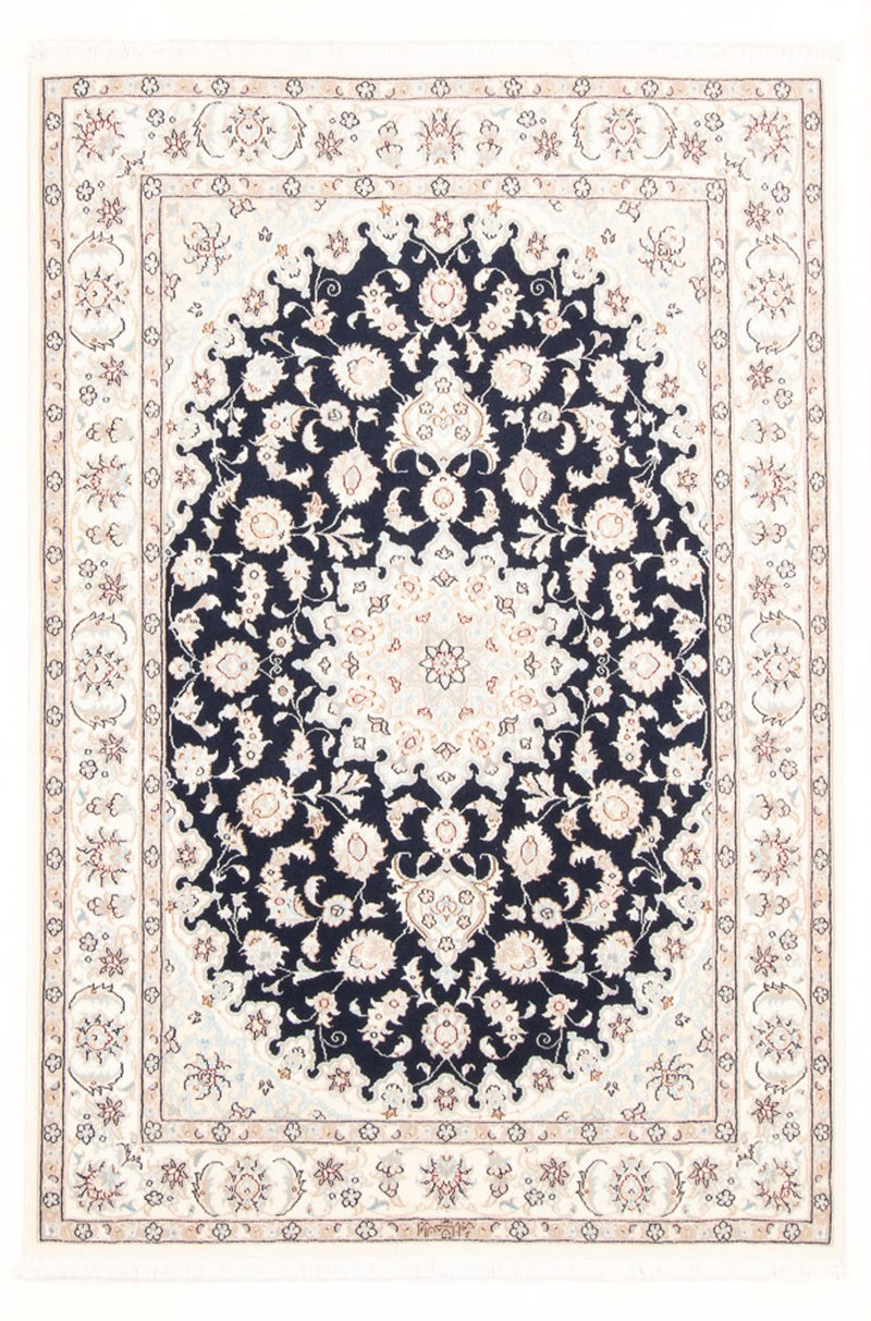 Tapis persan - Nain - Royal - 173 x 121 cm - bleu foncé