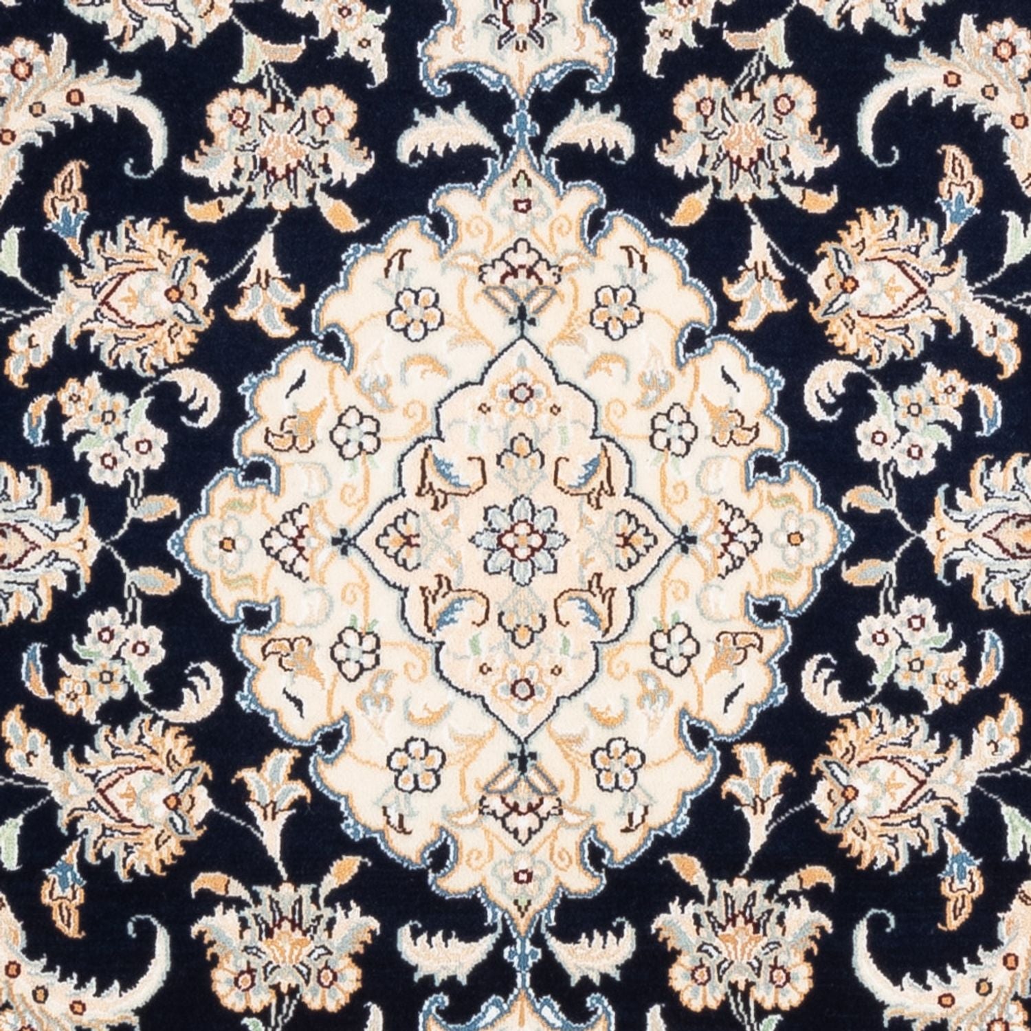 Tapis persan - Nain - Premium - 151 x 108 cm - bleu