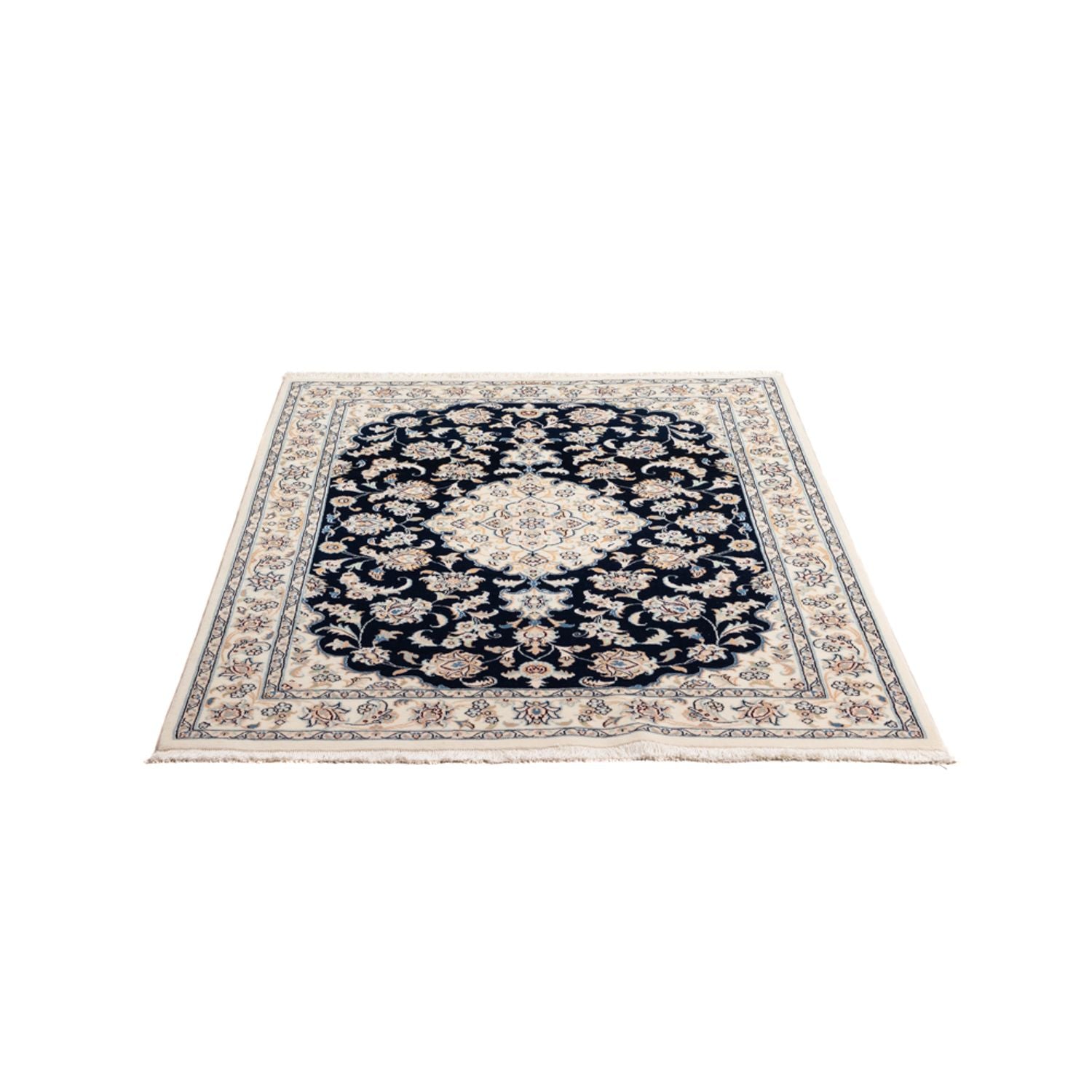 Tapis persan - Nain - Premium - 151 x 108 cm - bleu