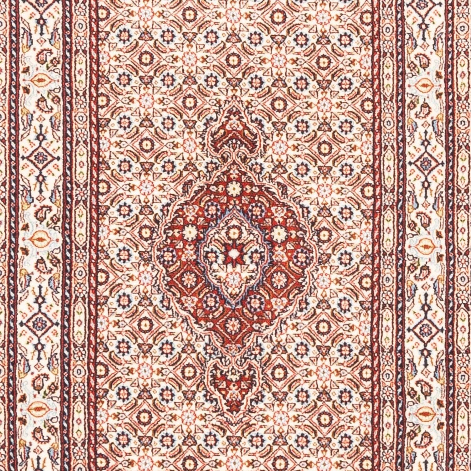 Tapis de couloir Tapis persan - Classique - 395 x 79 cm - crème