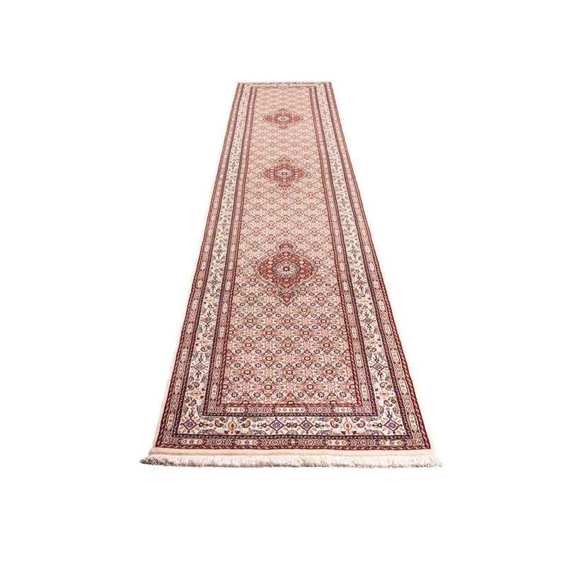 Tapis de couloir Tapis persan - Classique - 395 x 79 cm - crème