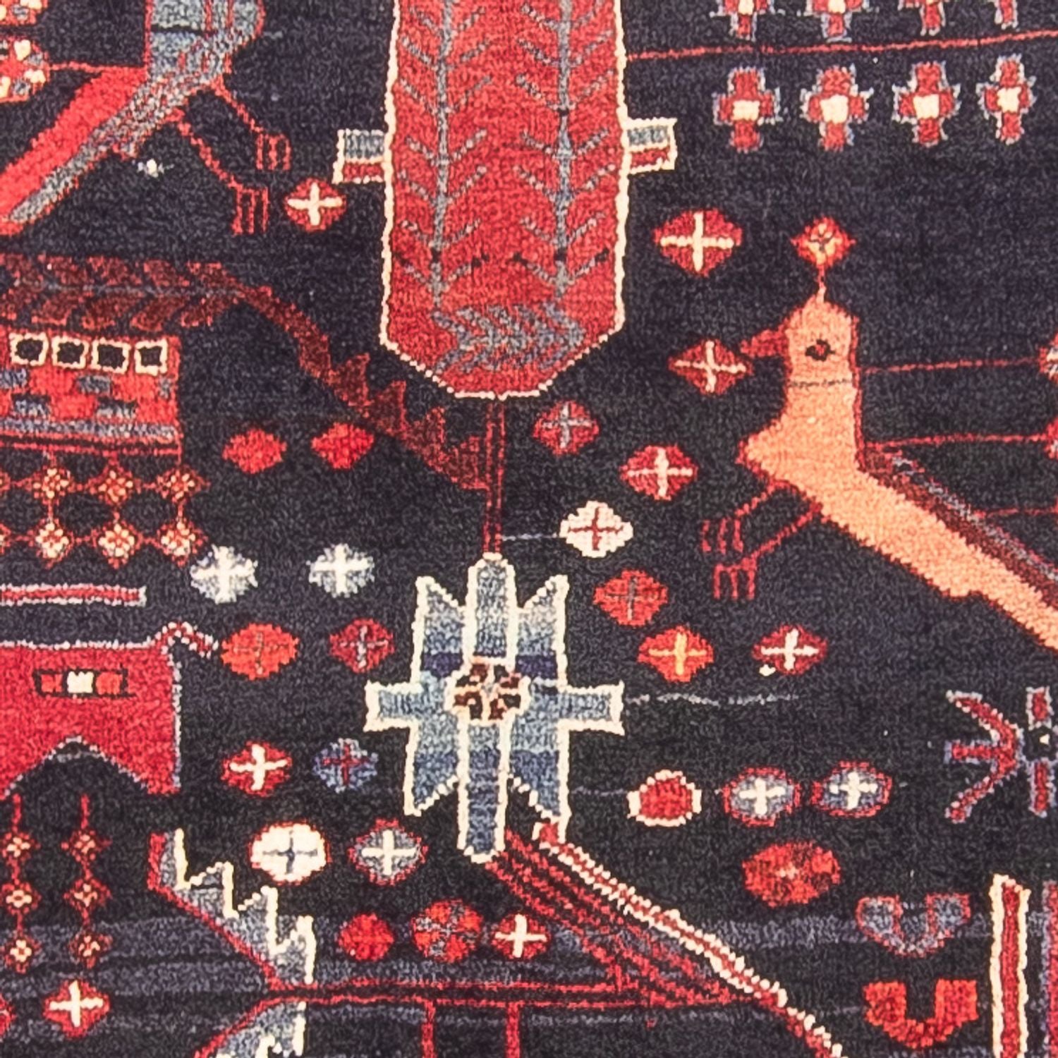 Tapis de couloir Tapis persan - Nomadic - 331 x 108 cm - bleu foncé