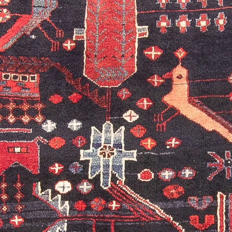 Tapis de couloir Tapis persan - Nomadic - 331 x 108 cm - bleu foncé