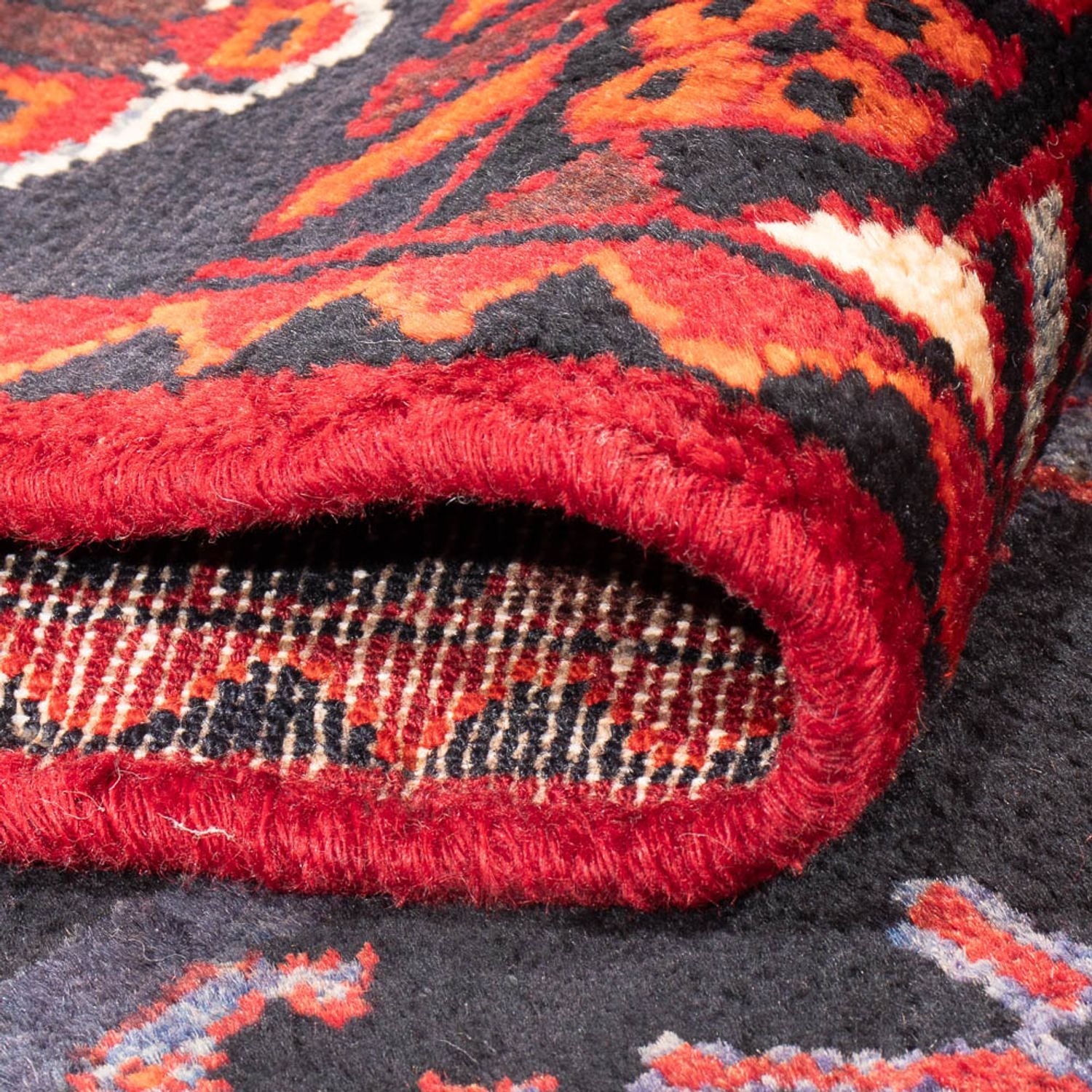 Tapis de couloir Tapis persan - Nomadic - 331 x 108 cm - bleu foncé