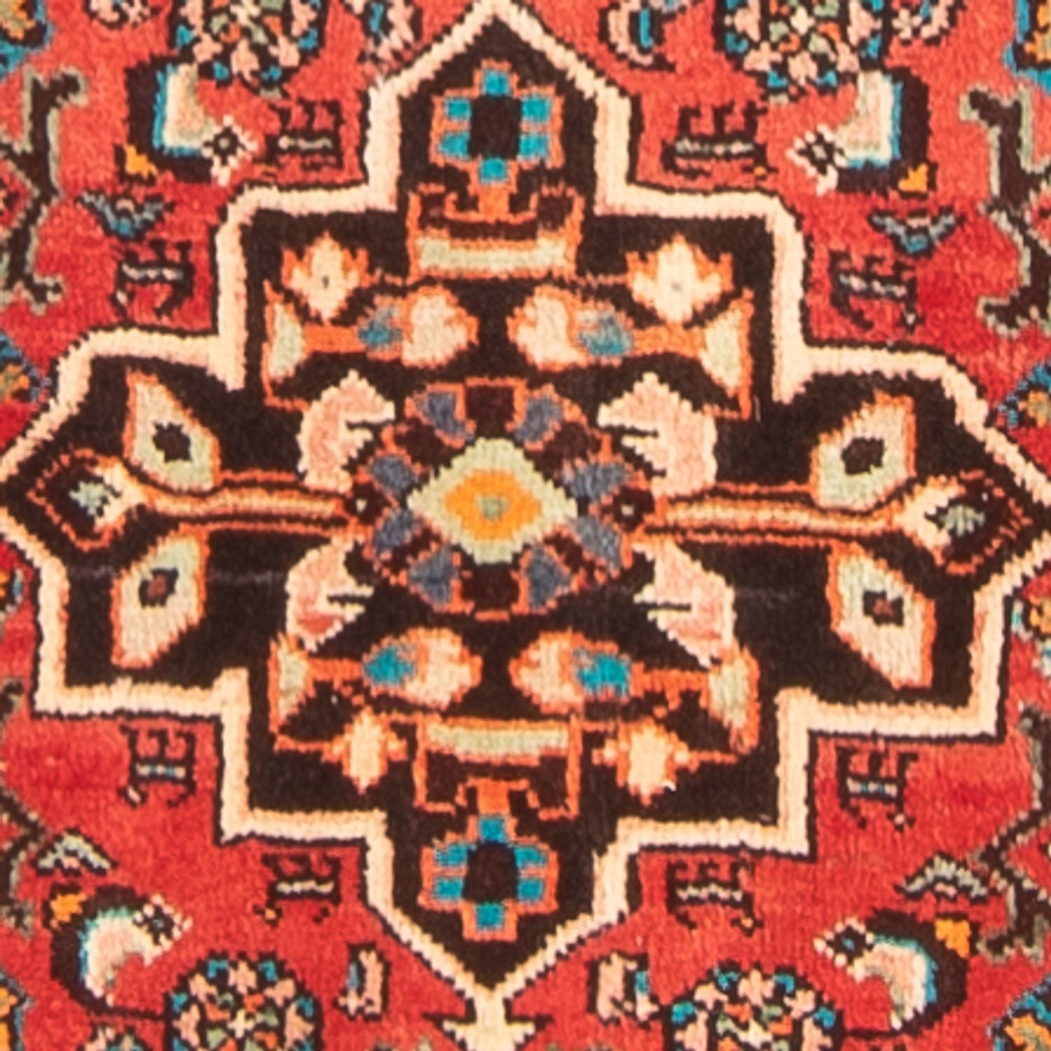 Tapis de couloir Tapis persan - Nomadic - 287 x 104 cm - rouge