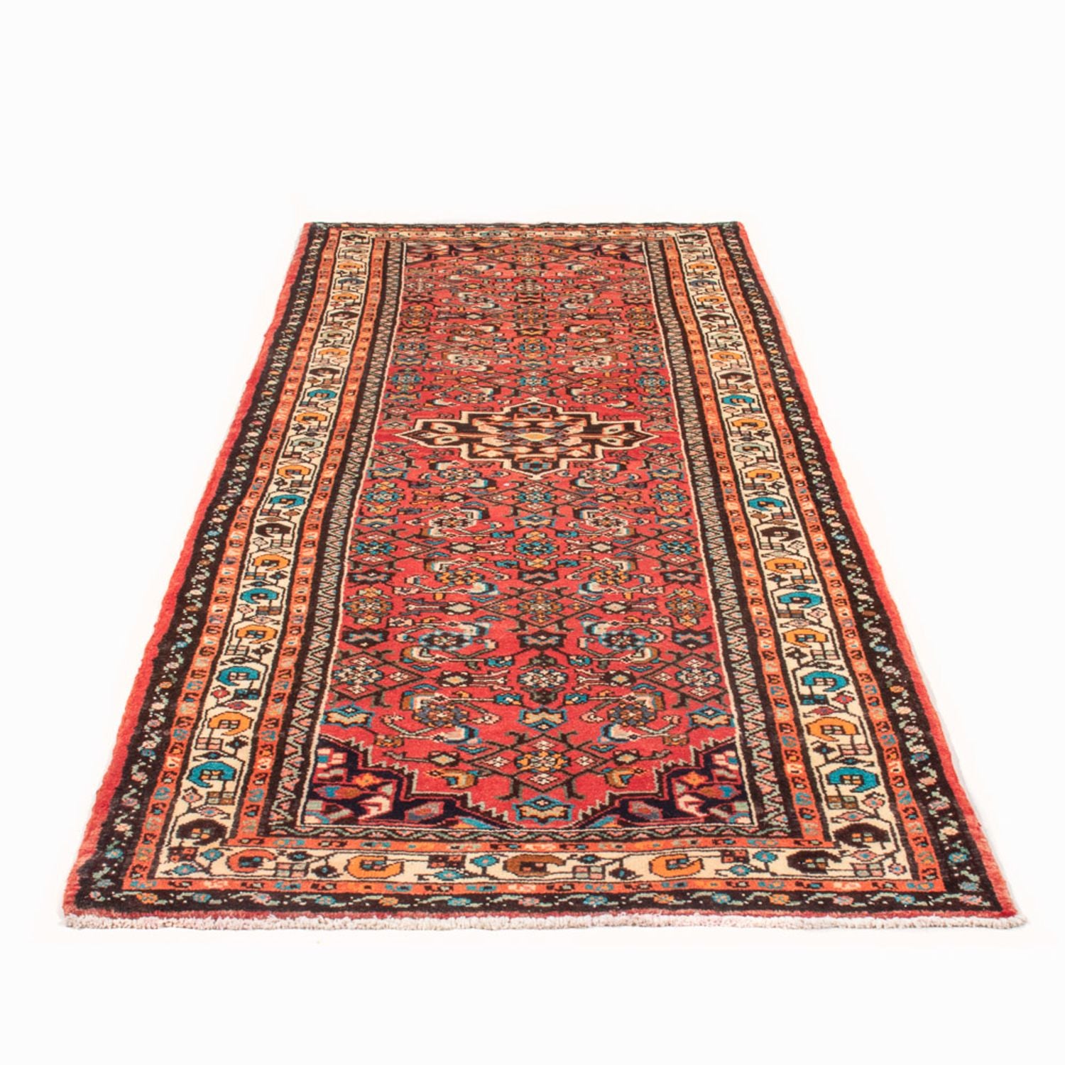 Tapis de couloir Tapis persan - Nomadic - 287 x 104 cm - rouge