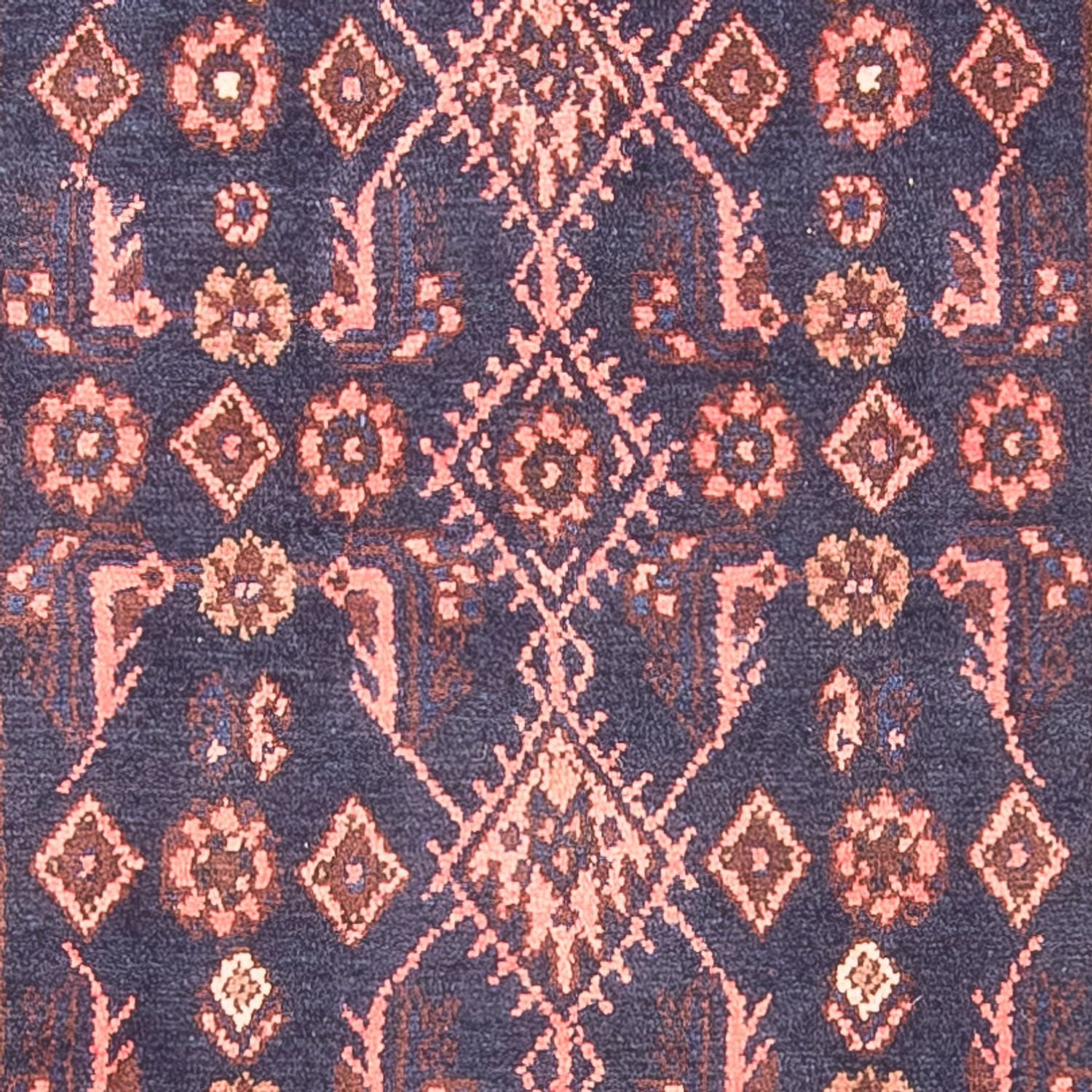 Tapis de couloir Tapis persan - Nomadic - 323 x 120 cm - bleu foncé