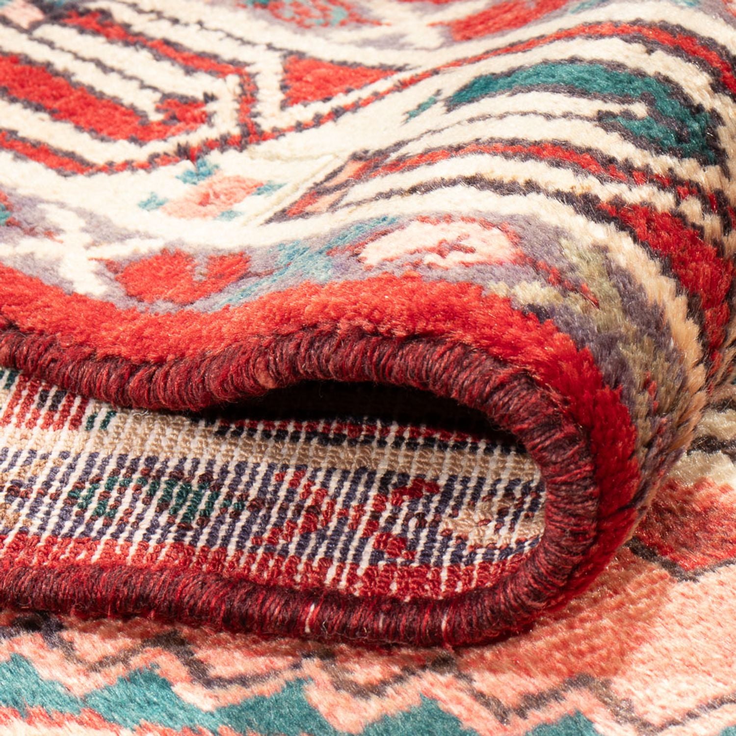 Tapis de couloir Tapis persan - Nomadic - 296 x 88 cm - rouge