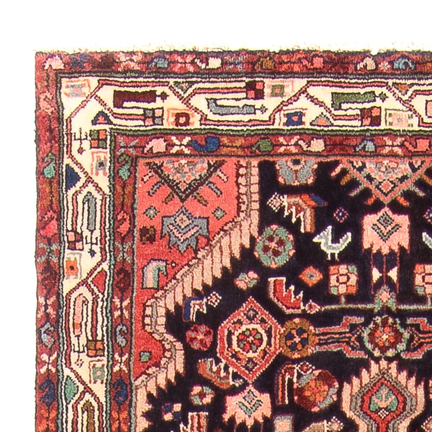 Tapis de couloir Tapis persan - Nomadic - 307 x 97 cm - bleu foncé